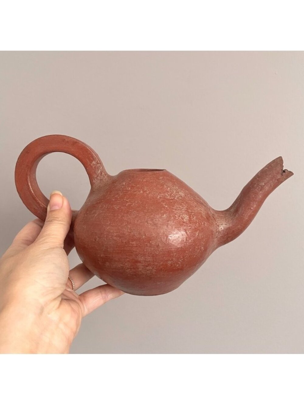 Handmade Clay Terracotta Watering Pot